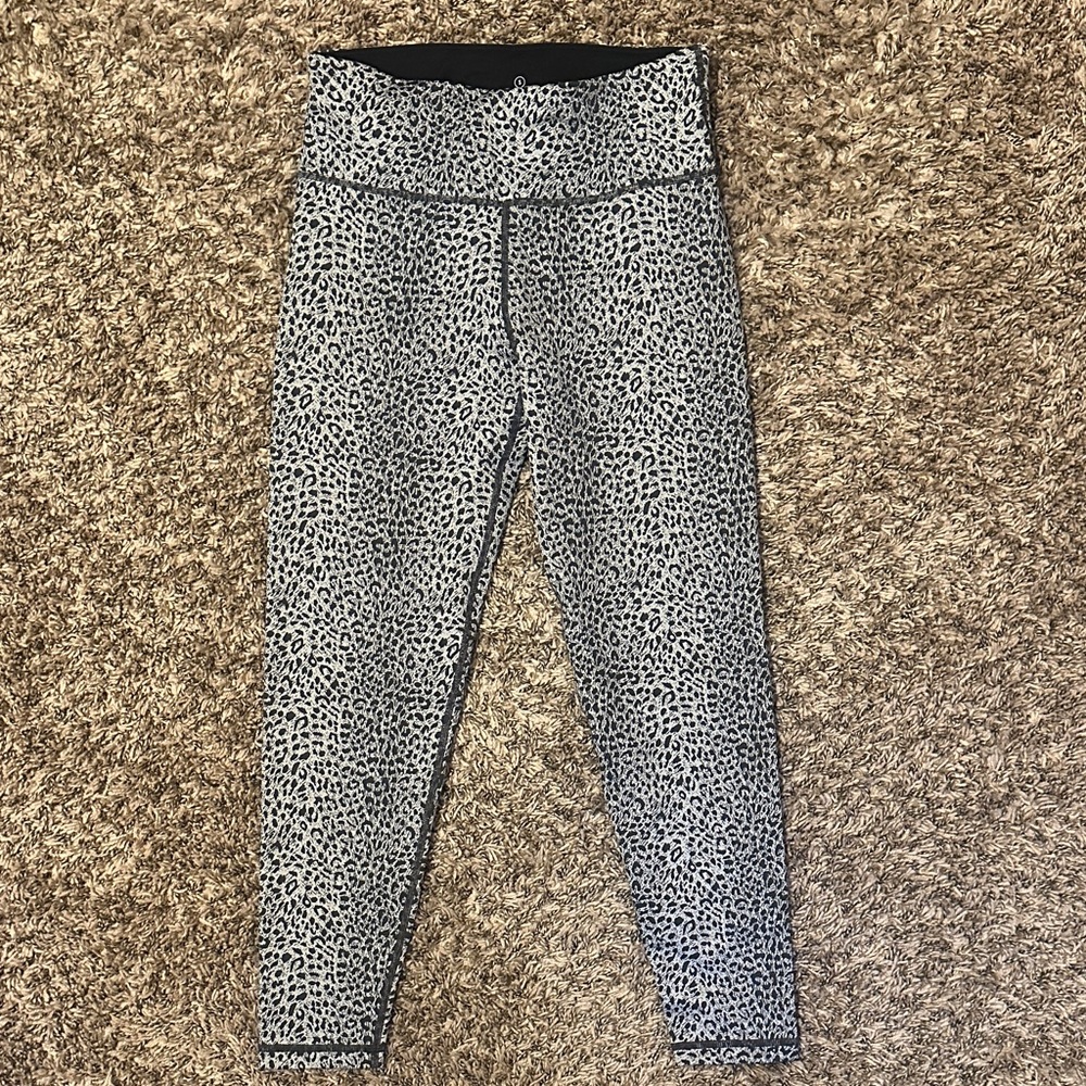 Sweaty Betty London 7/8 Length Leggings Cheetah Size Small